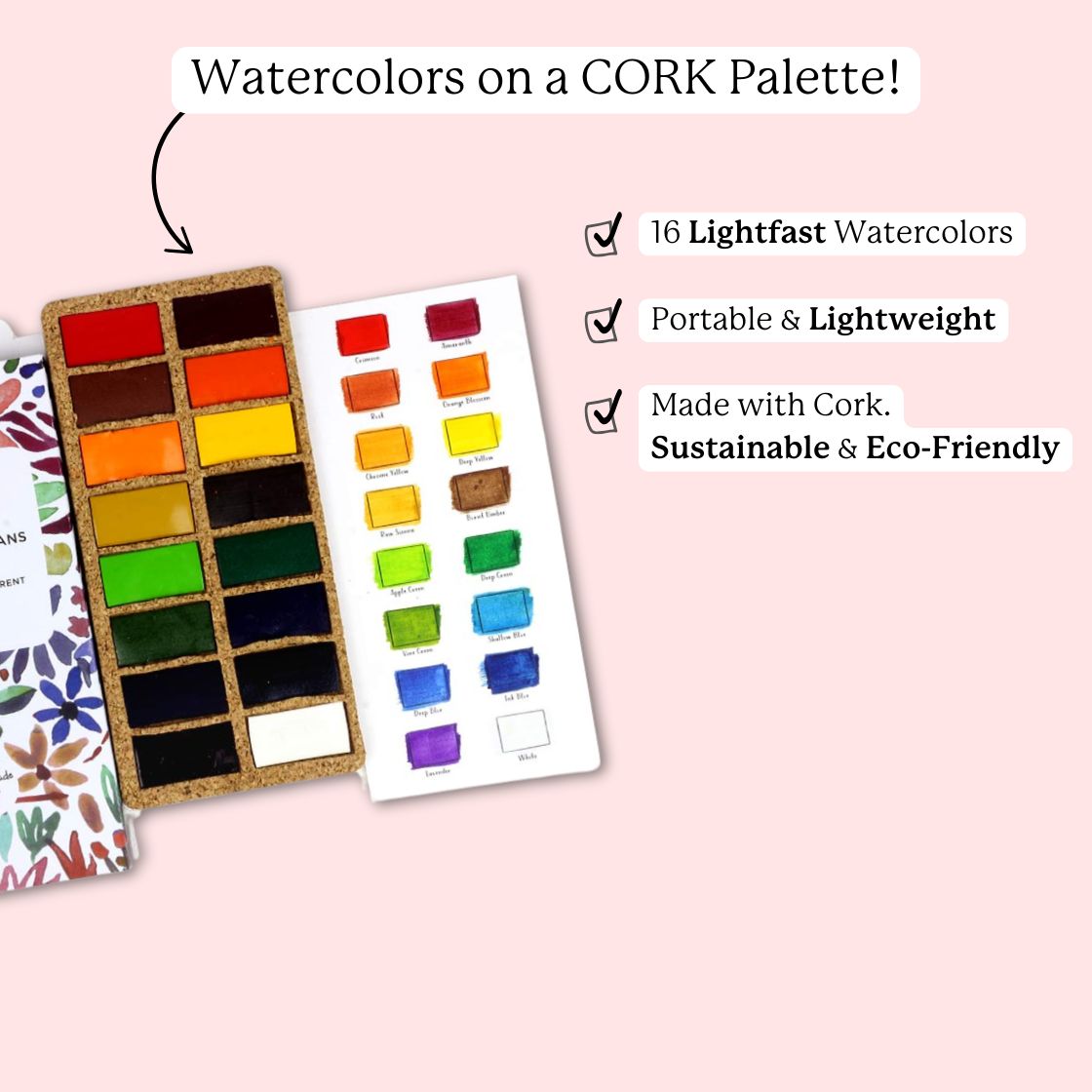 viviva-watercolor-pans-original-godets-aquarelle-16-couleurs-li-ge image 2