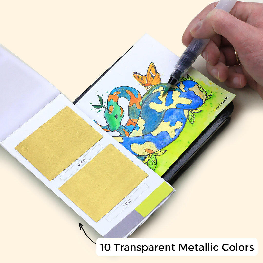 viviva-colorsheets-metallics-10-colors-aquarelle-m-tallique-10-couleurs image 8