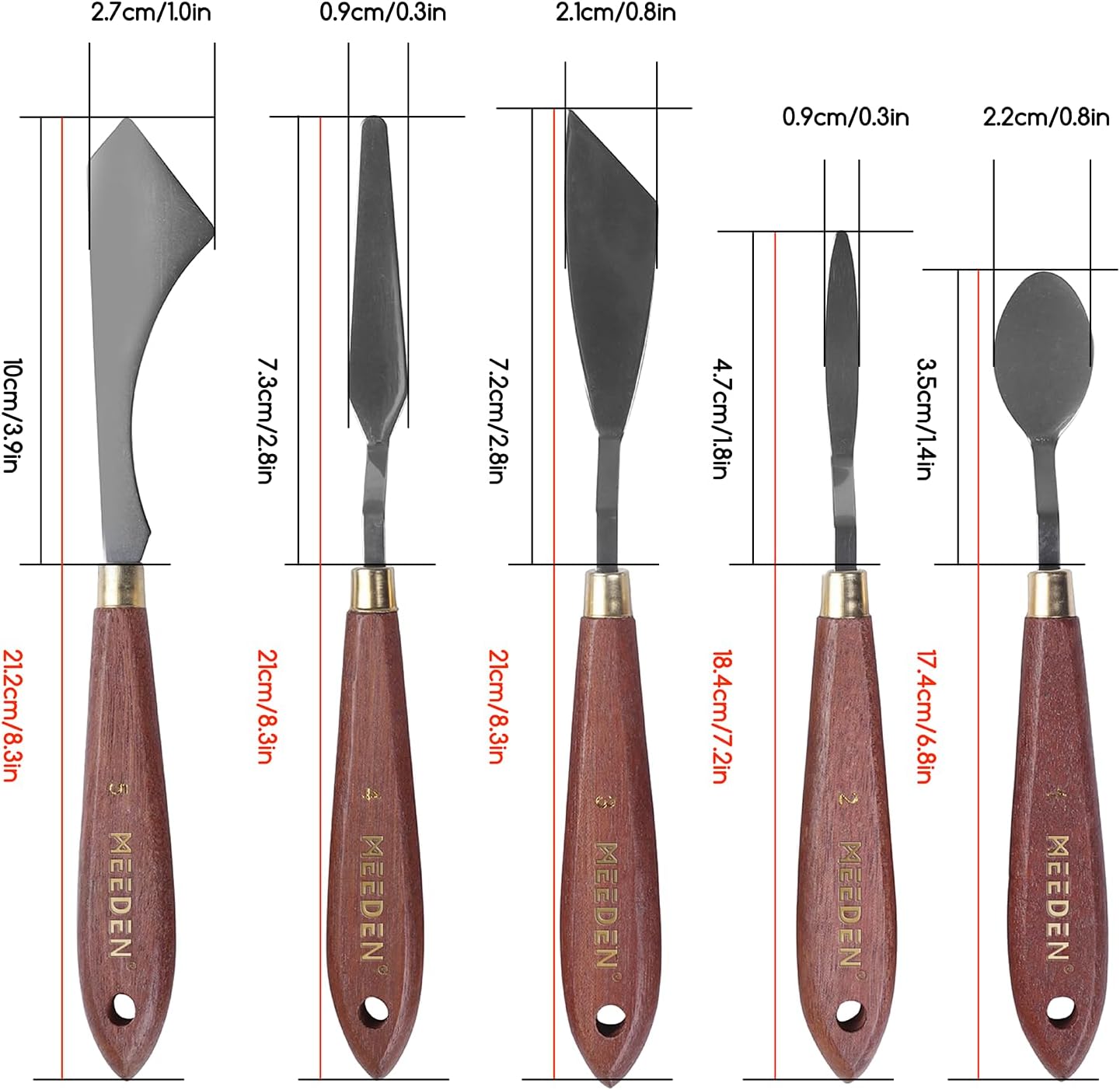meeden-palette-knives-couteau-palette-5-pi-ces-inox-bois image 2