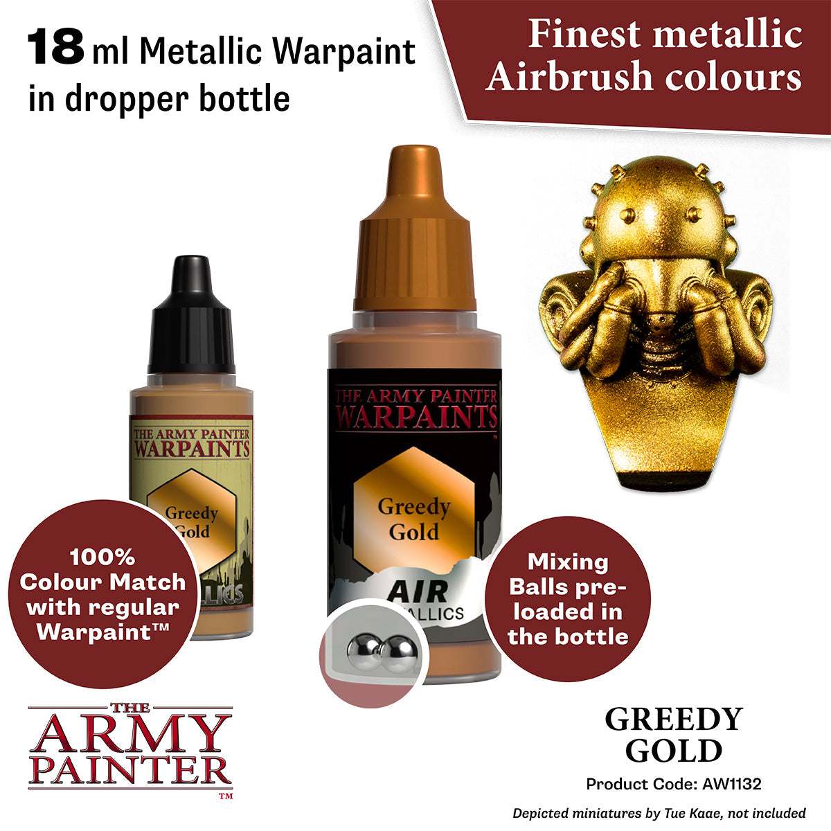 the-army-painter-warpaints-air-greedy-gold-peinture-a-rographe-or-18-ml image 2