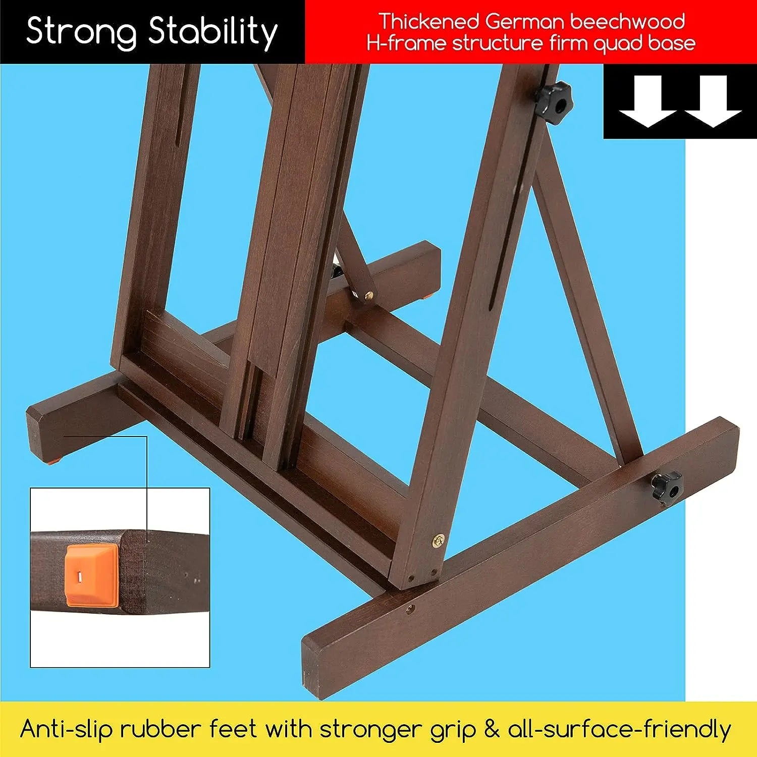 meeden-floor-easels-chevalet-dw01-cadre-h-noyer image 4