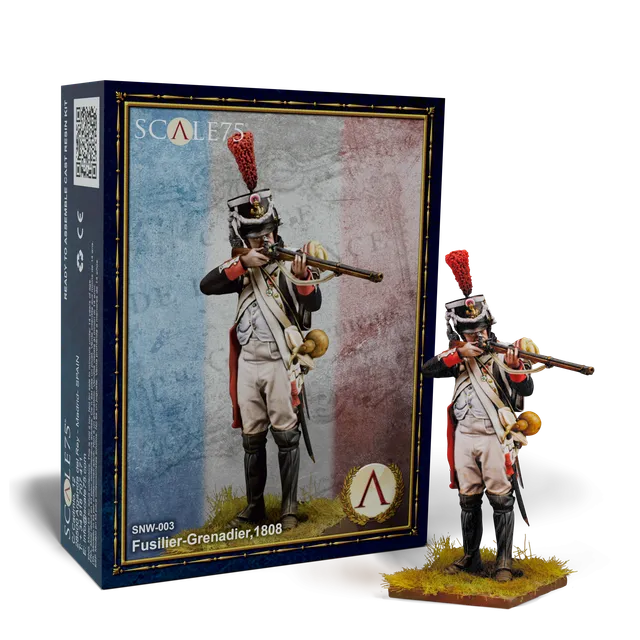 scale75-napoleonic-wars-fusilier-grenadier-1808-figurine-75-mm image 1