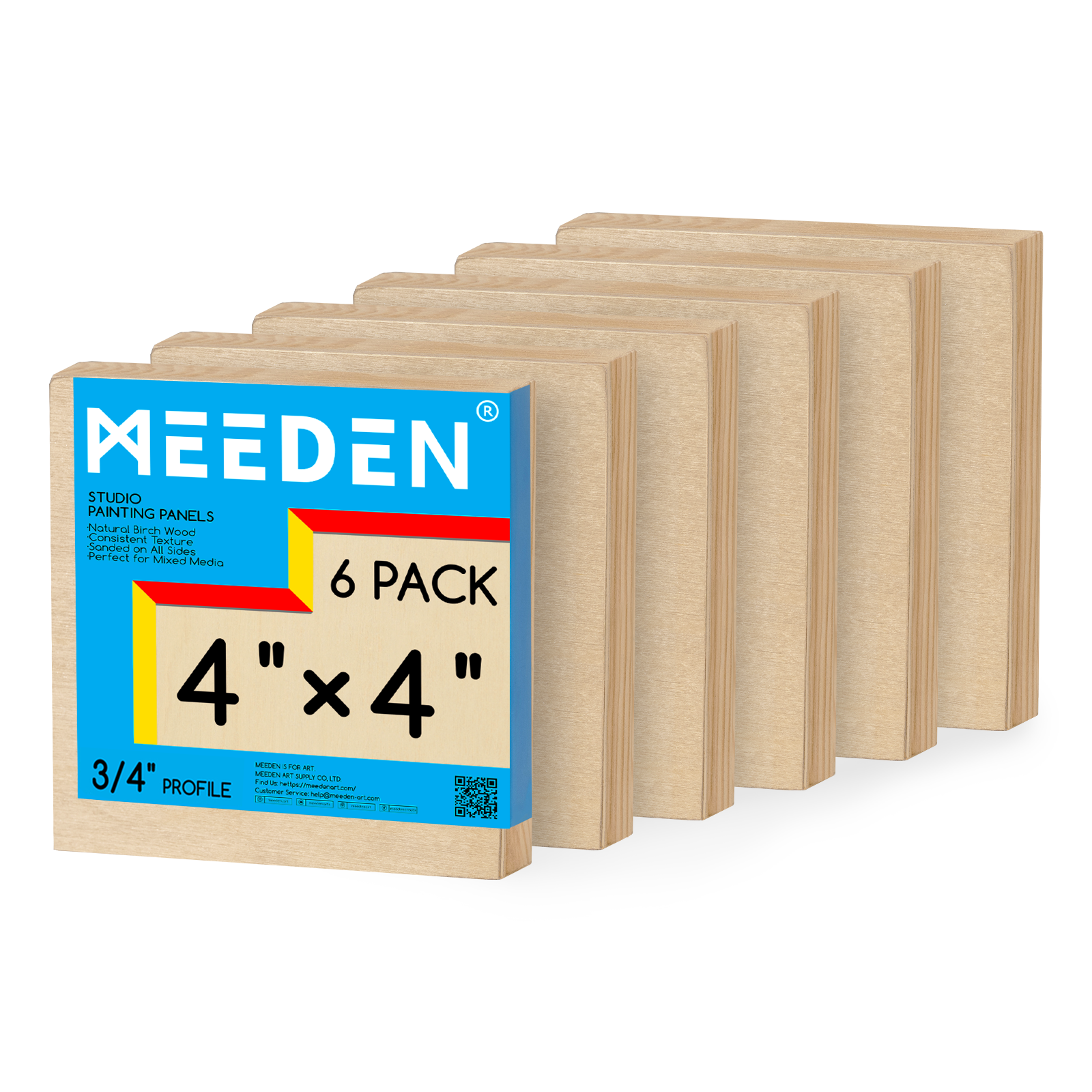 meeden-canvas-panneau-bois-bouleau-3-4-lot-multi-formats image 7