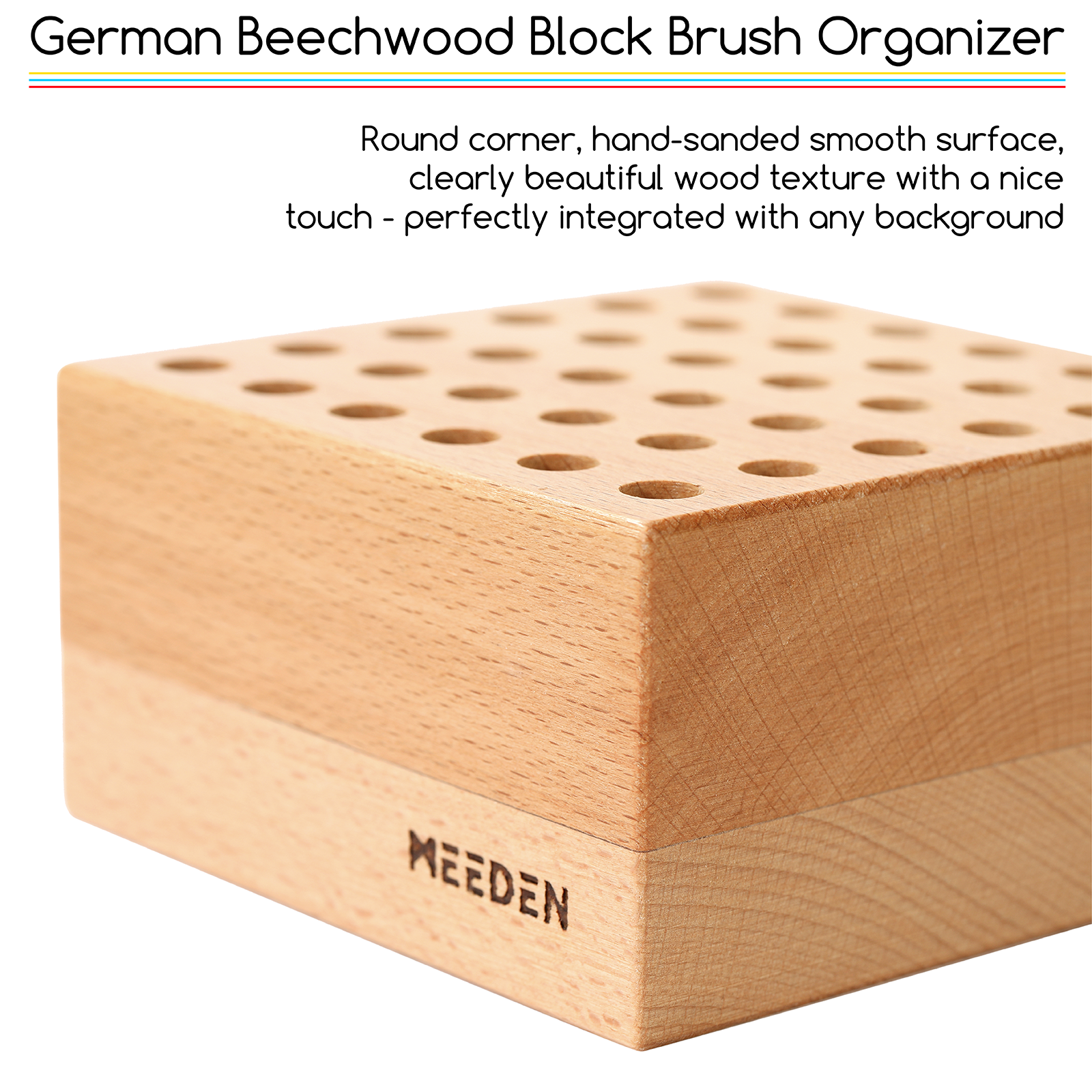 meeden-brush-holders-pot-pinceaux-bois-h-tre-36-trous image 6