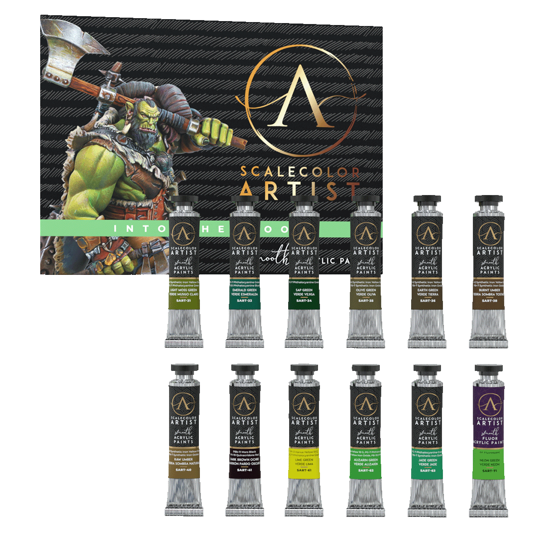 scale75-into-the-woods-set-peinture-vert-for-t-bois image 2