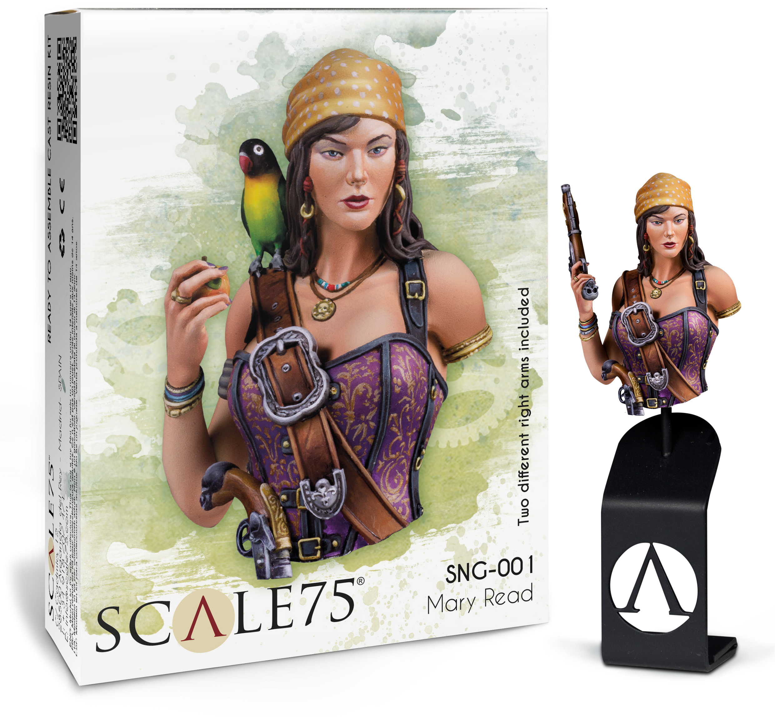 scale75-characters-mary-read-figurine-r-sine-non-peinte-pirate image 1