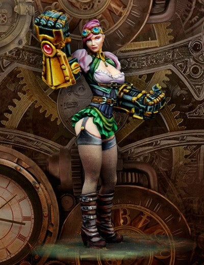 scale75-steampunk-nancy-steelpunch-figurine-35mm-m-tal image 2