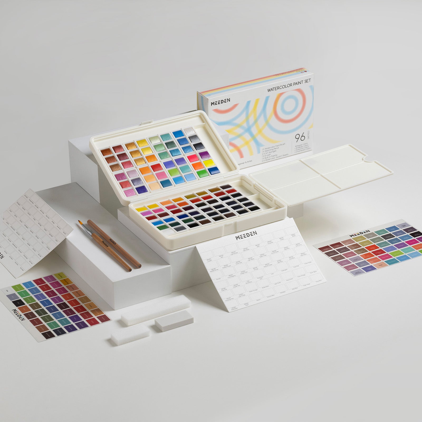 meeden-art-sets-aquarelle-48-couleurs-pinceaux image 5