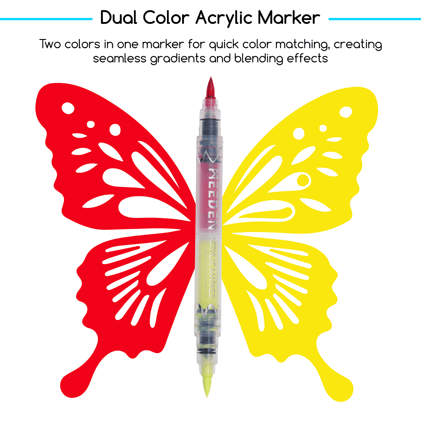 meeden-markers-feutre-acrylique-double-pointe-48-couleurs image 3