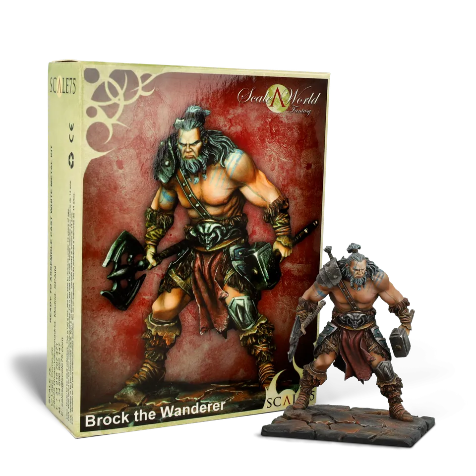 scale75-scaleworld-brock-wanderer-figurine-m-tal-non-peinte-fantasy image 1