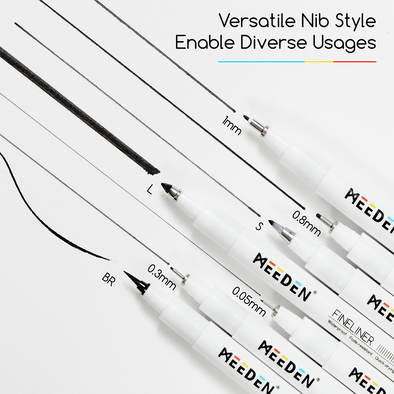 meeden-markers-set-6-feutres-fineliner-noirs image 2