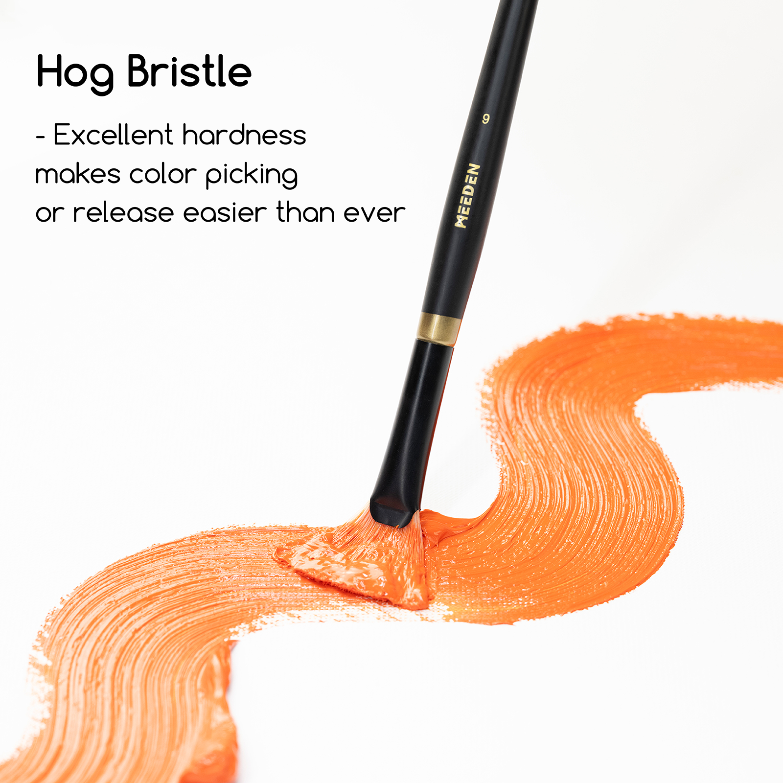 meeden-brushes-lot-10-pinceaux-huile-soie-de-porc image 4