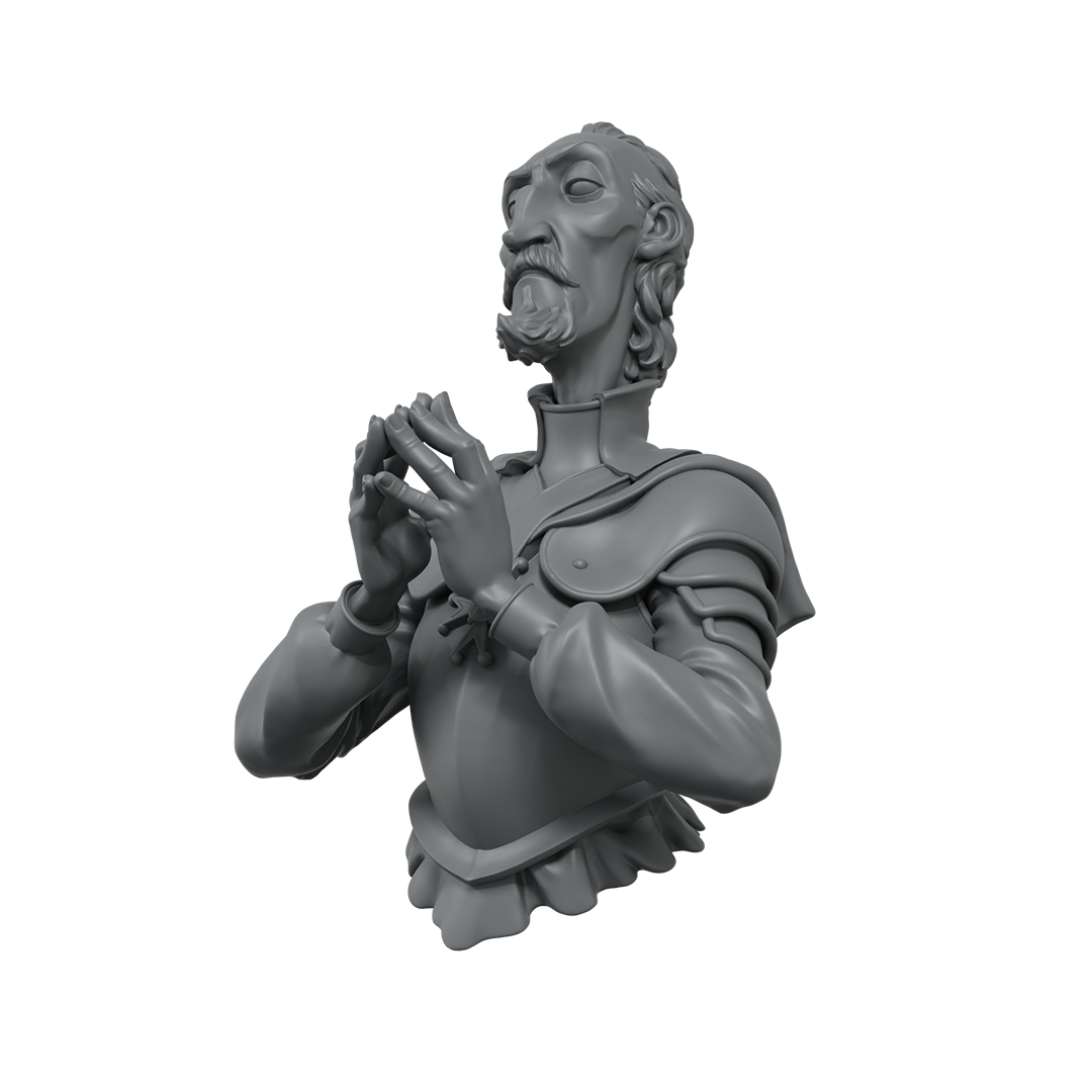 scale75-characters-cardinal-buste-r-sine-1-12-non-peint image 2