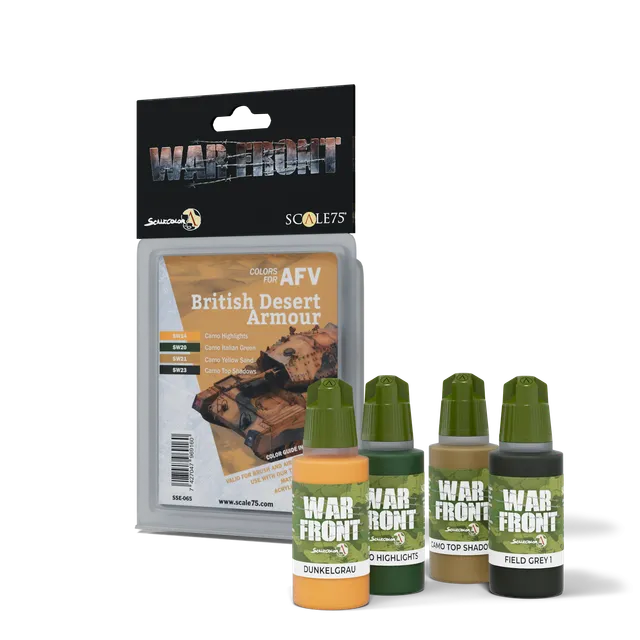 scale75-warfront-british-desert-armour-set-peinture-camouflage-d-sert-4-pots image 1