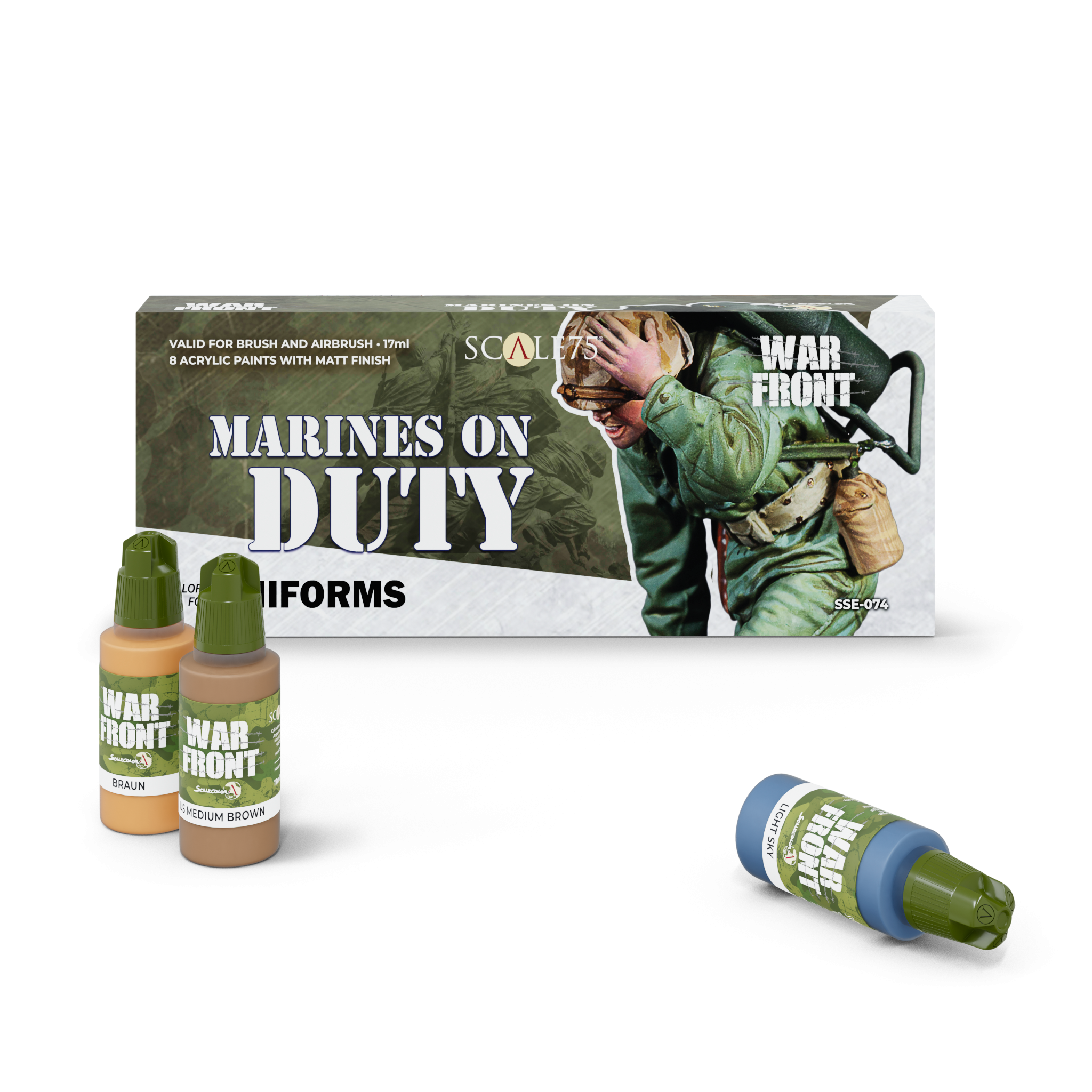 scale75-warfront-marines-on-duty-set-8-peintures-uniformes image 1