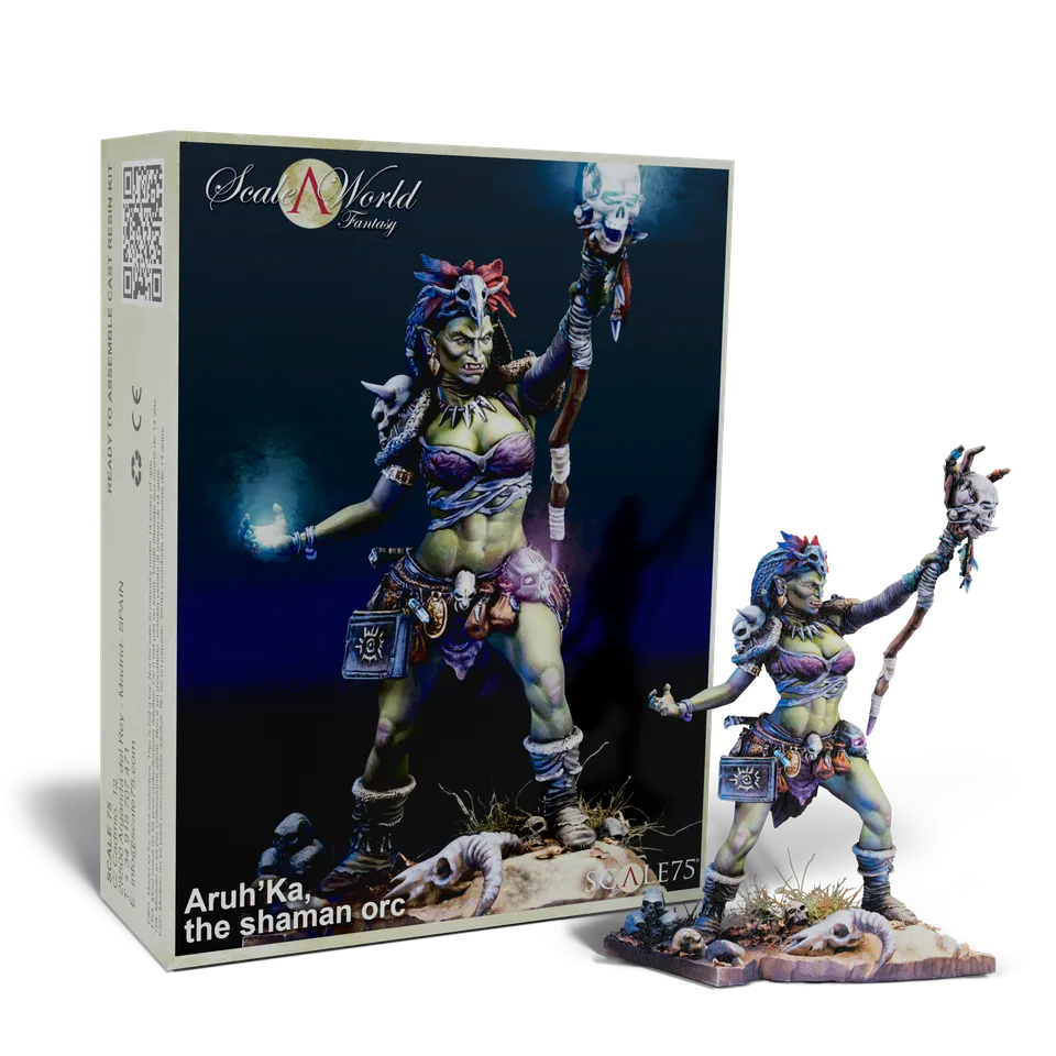 scale75-characters-aruh-ka-shaman-orc-figurine-75-mm-non-peinte image 1