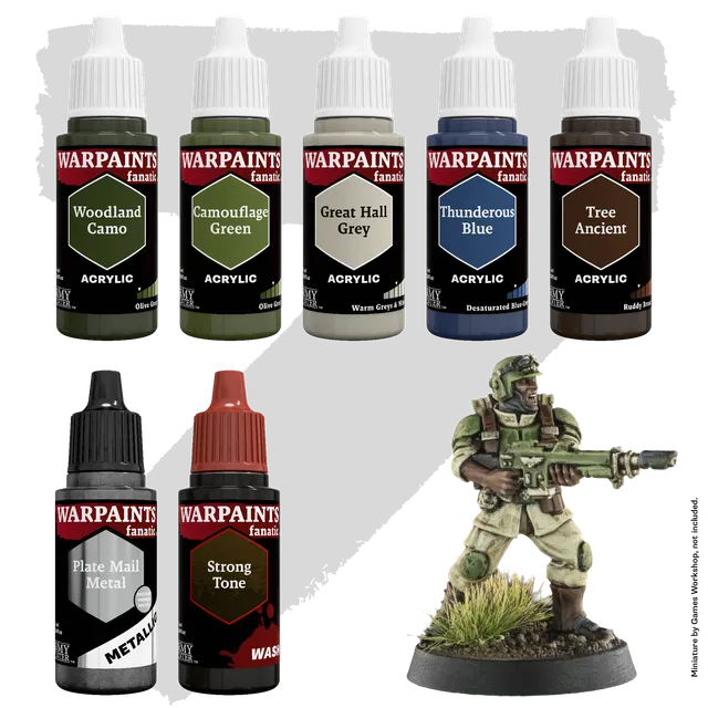 the-army-painter-combat-se7ens-field-gear-green-set-peinture-7-pots image 1