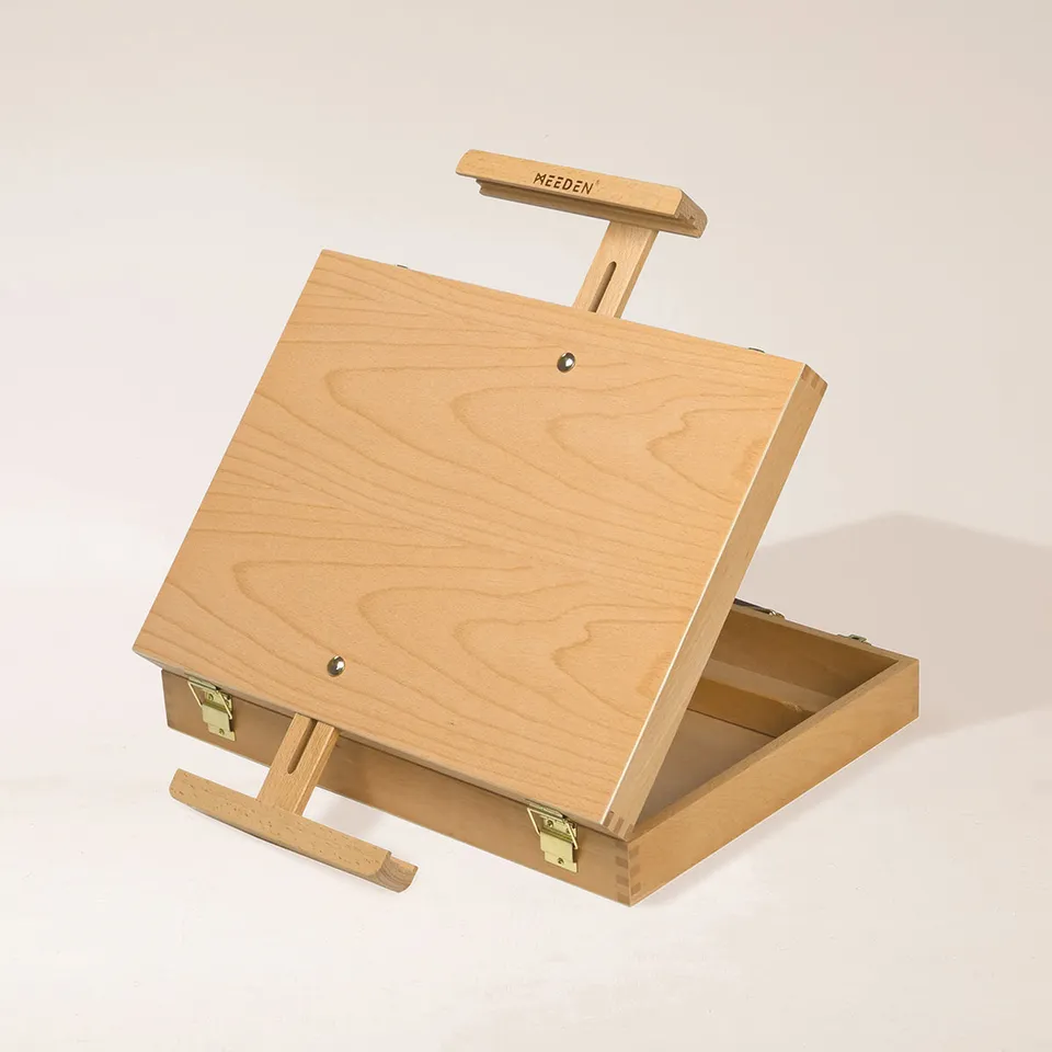 meeden-hbx-6-chevalet-de-table-bois-h-tre-valise image 1