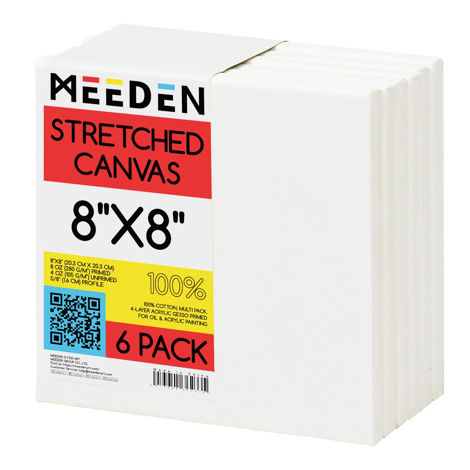 meeden-canvas-ch-ssis-entoil-coton-20x25-cm-lot-8 image 5