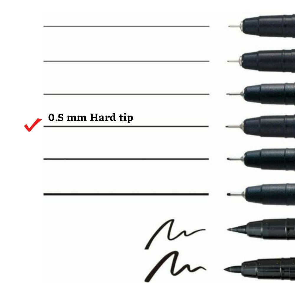 viviva-travel-kits-black-hardtip-marker-feutre-noir-0-5-mm image 2