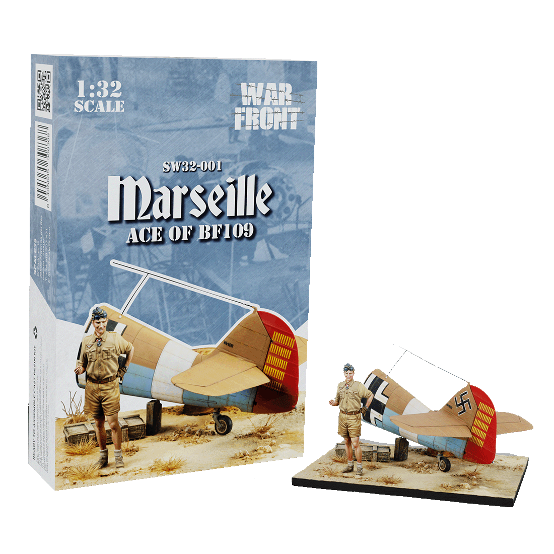 scale75-models-marseille-ace-of-bf109-figurine-1-32-non-peinte image 1