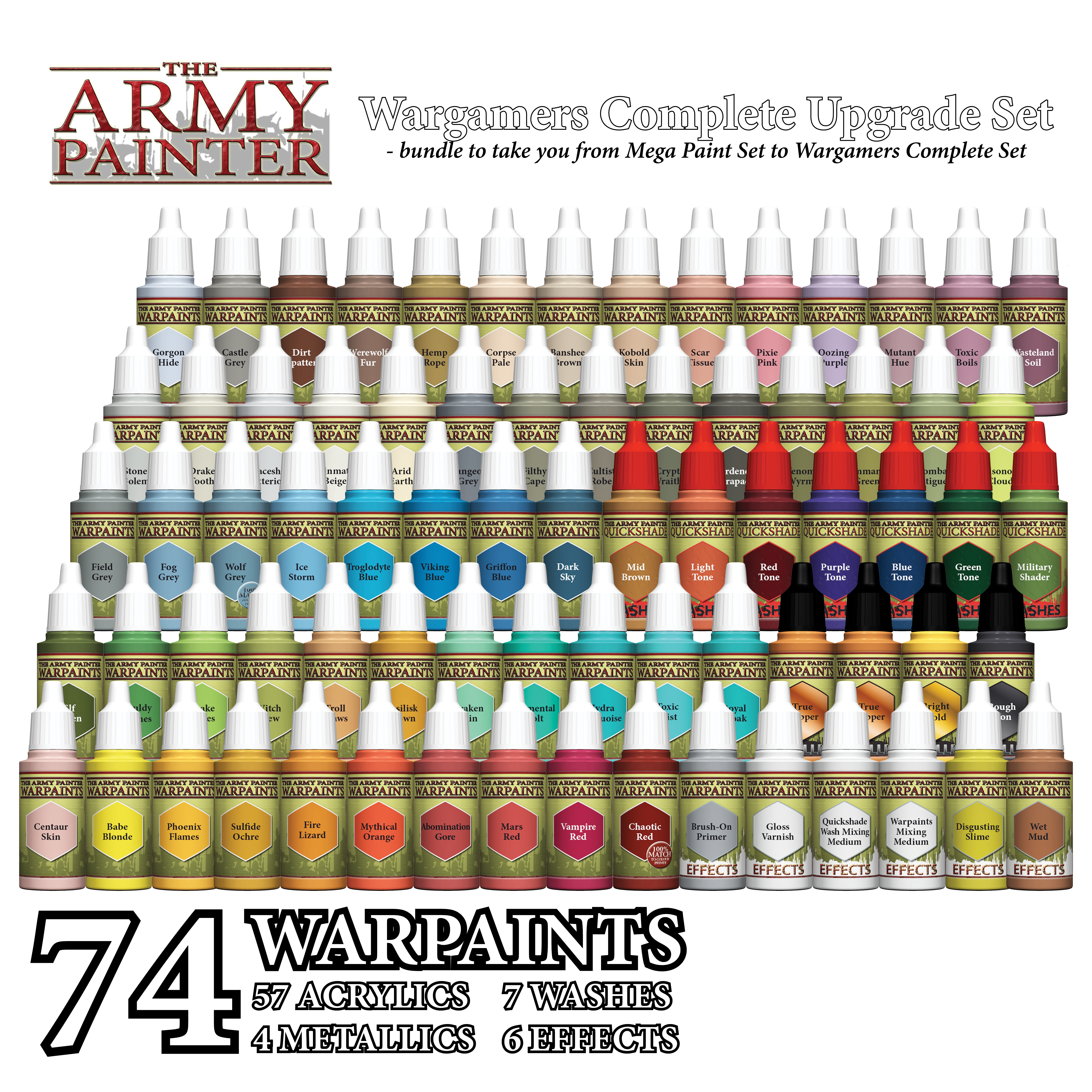 the-army-painter-wargamers-complete-upgrade-set-peinture-74-pots image 1