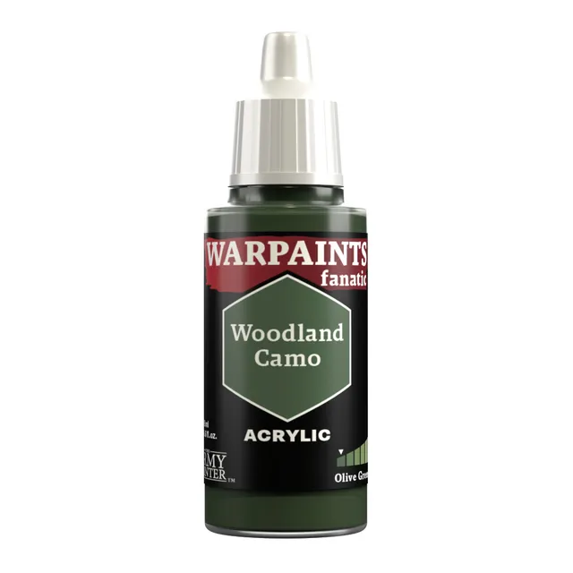 the-army-painter-warpaints-fanatic-woodland-camo-peinture-vert-olive-fonc-18-ml image 1