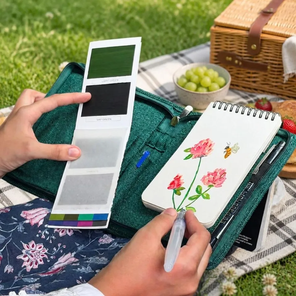viviva-travel-kits-jute-travel-paint-kit-a6-aquarelle-16-couleurs image 1