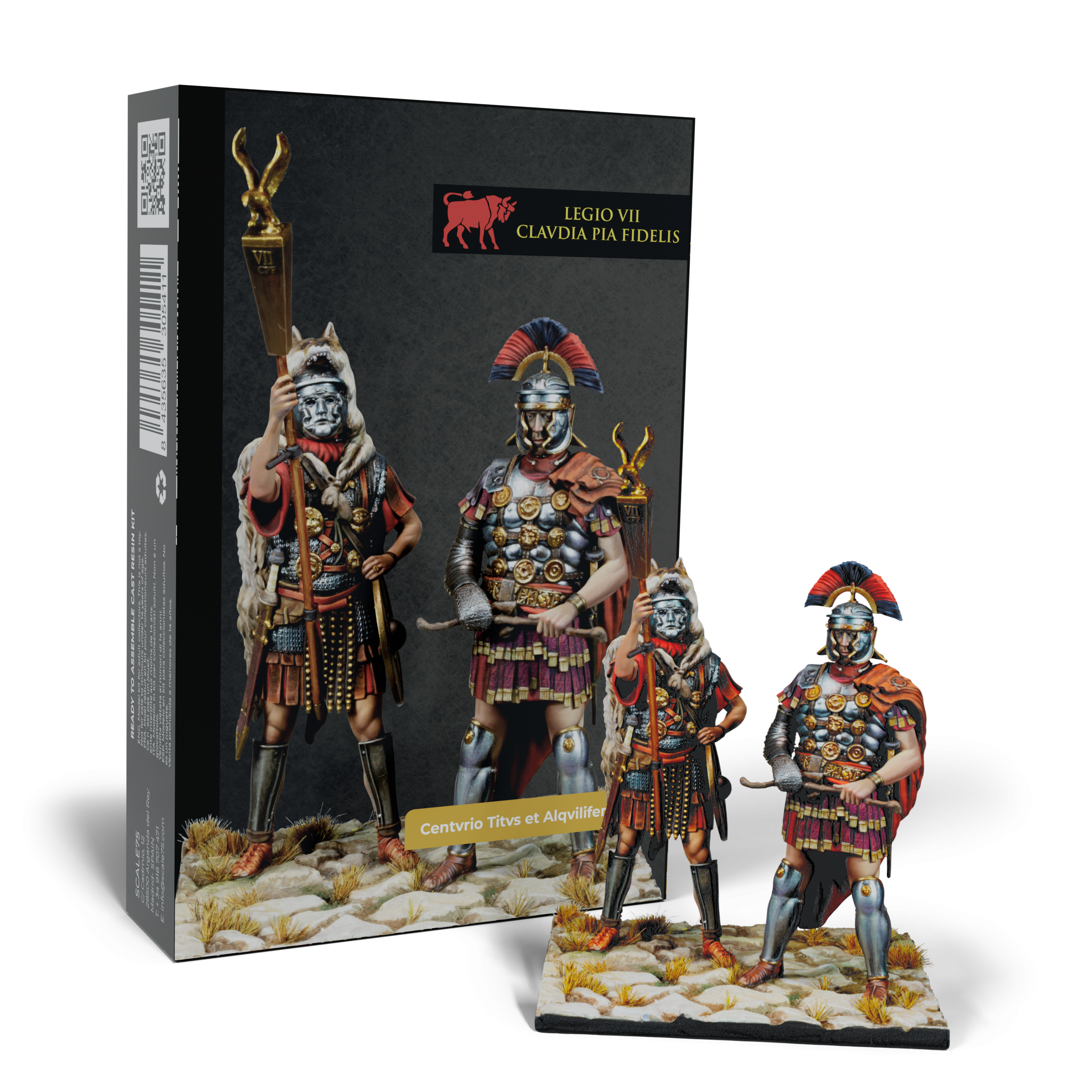 scale75-rome-centvrio-titvs-lepidvs-figurine-75mm-non-peinte-r-sine image 1
