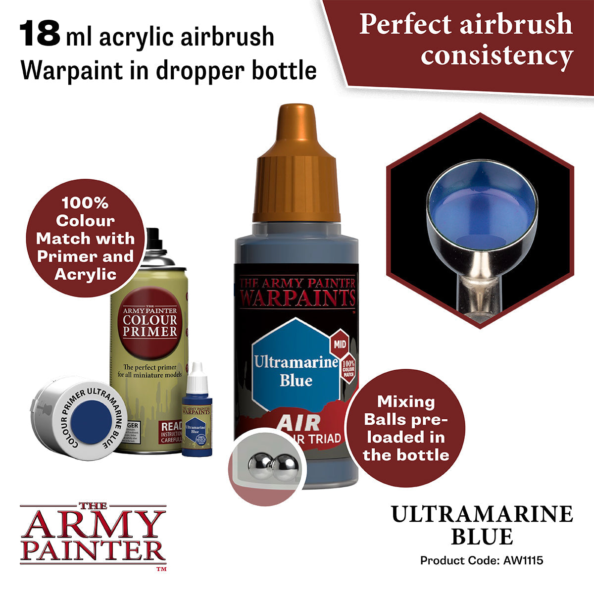 the-army-painter-warpaints-air-ultramarine-blue-peinture-aerographe-18-ml image 2