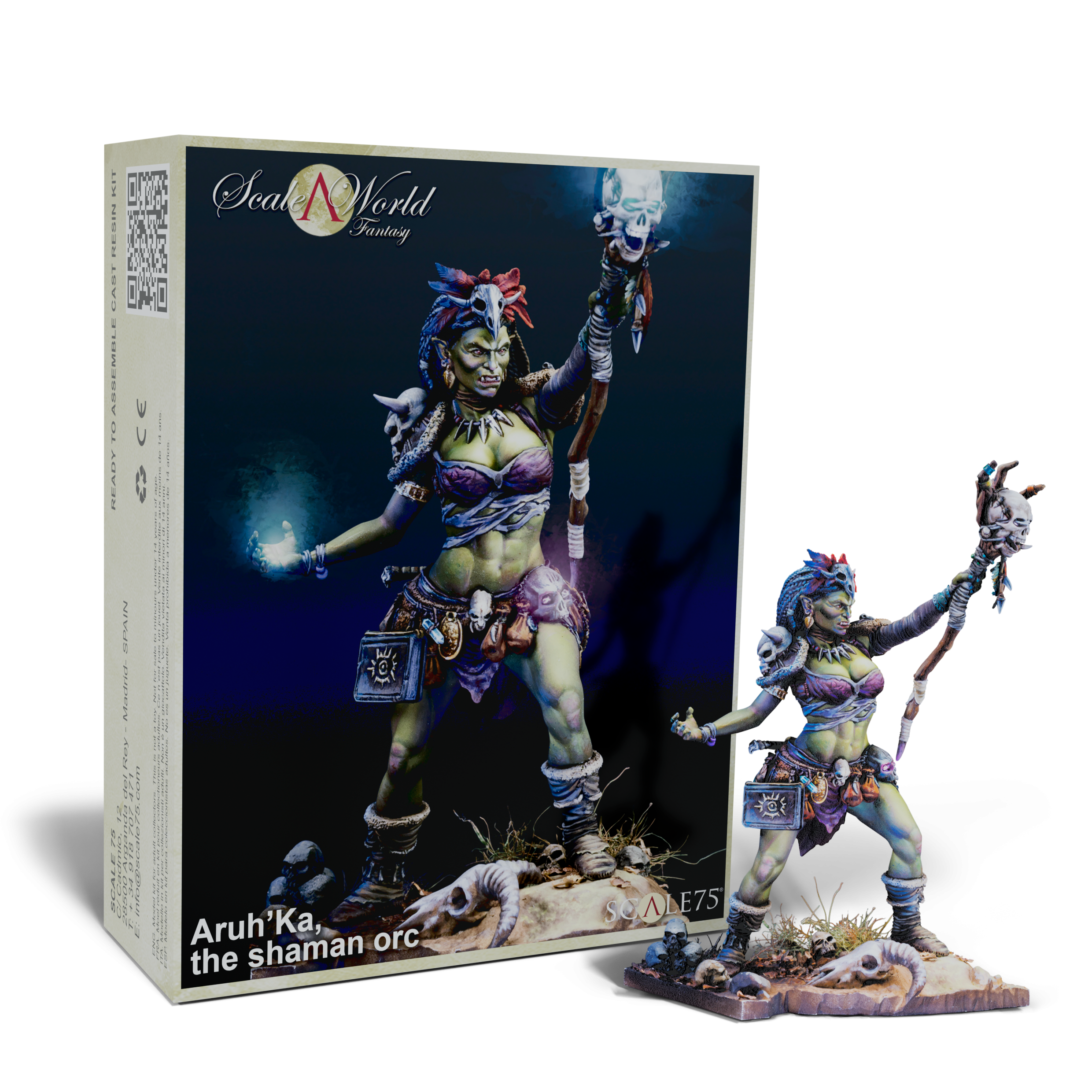 scale75-characters-aruh-ka-shaman-orc-figurine-75-mm-non-peinte image 1