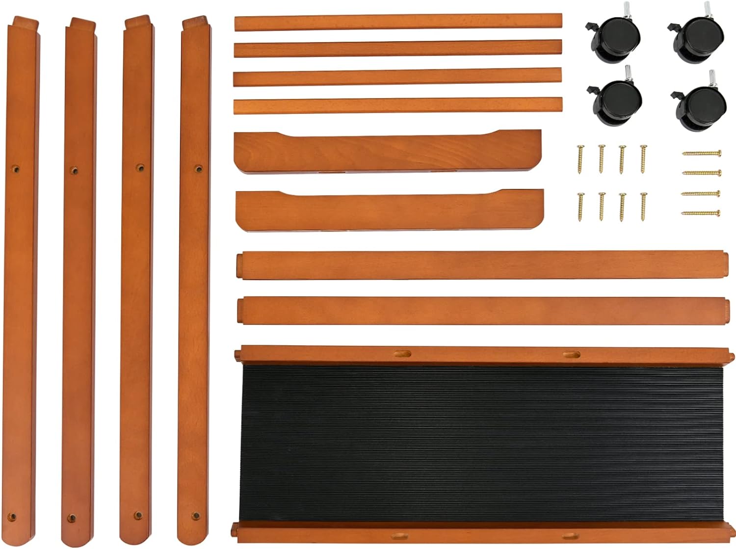 meeden-racks-range-tableaux-bois-noyer-roulettes-47-pouces image 8