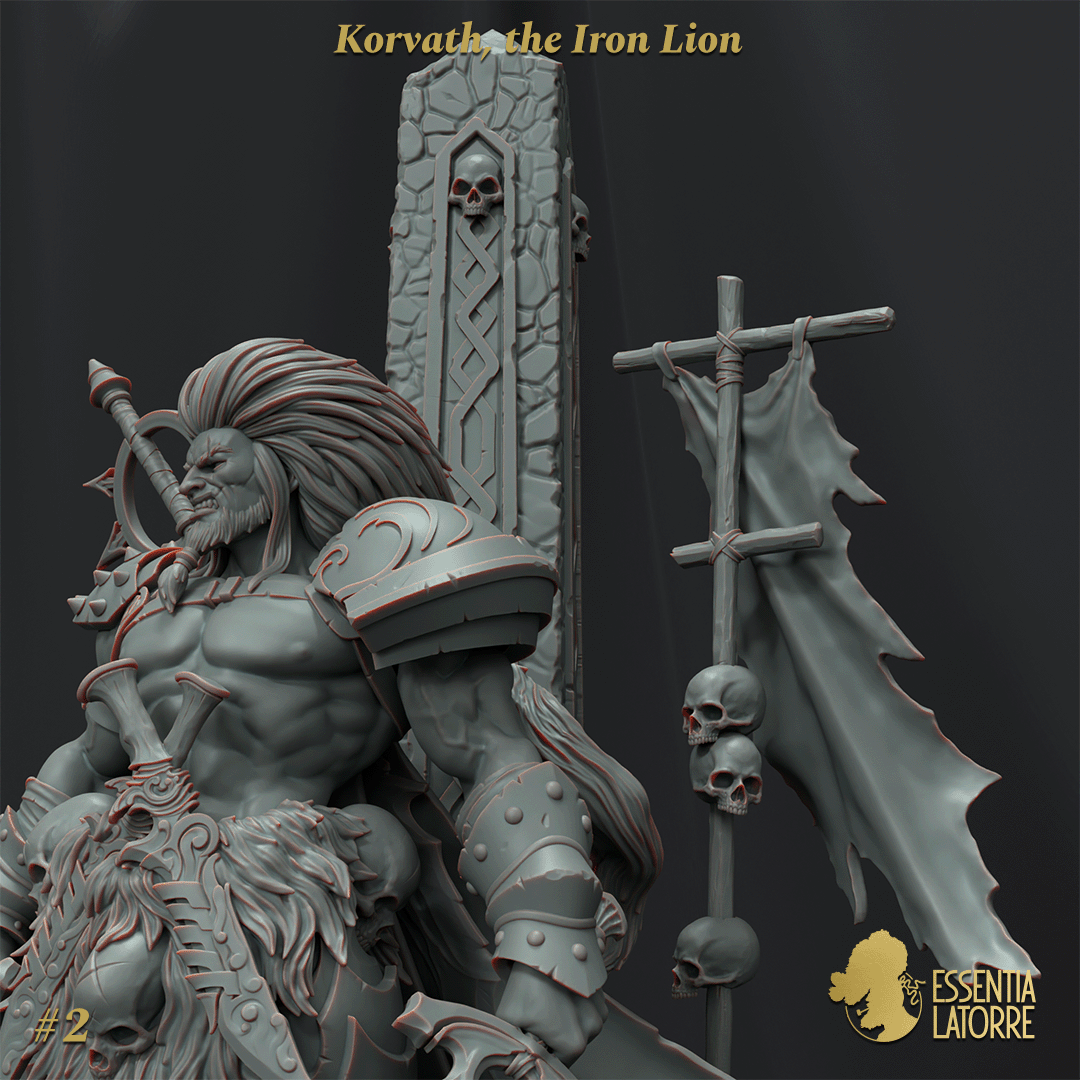scale75-busts-korvath-the-iron-lion-buste-peindre image 6