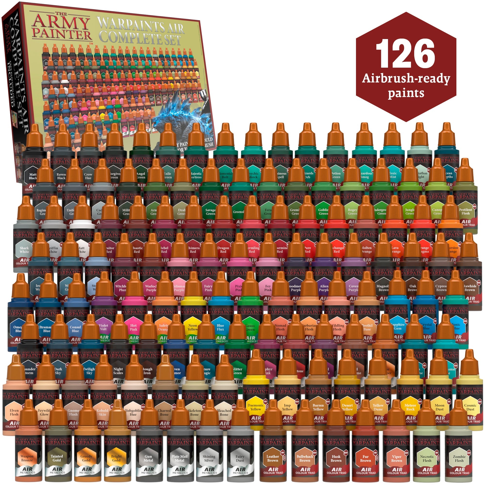 the-army-painter-warpaints-air-complete-set-coffret-126-peintures-a-rographe image 2