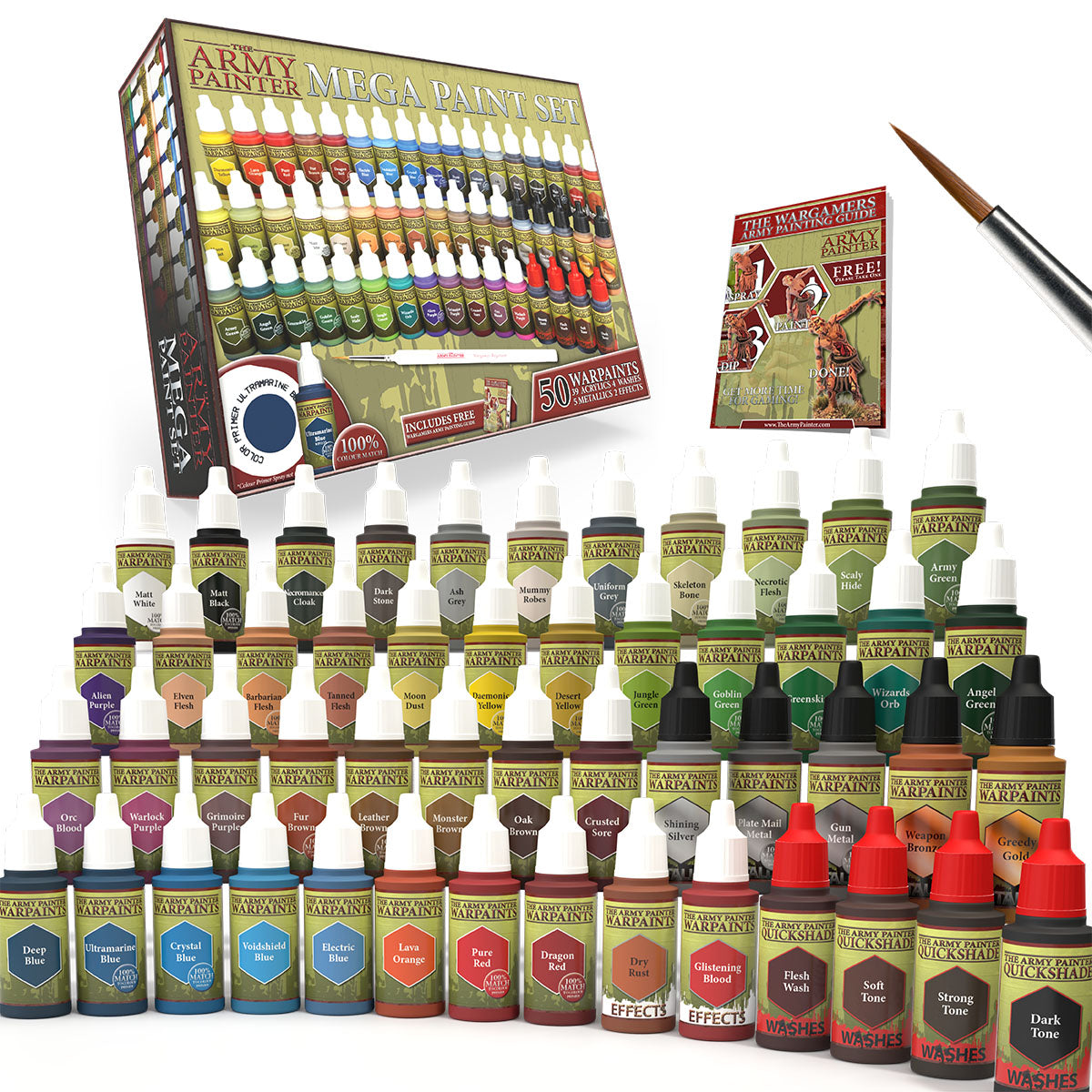 the-army-painter-warpaints-mega-paint-set-coffret-50-peintures image 1