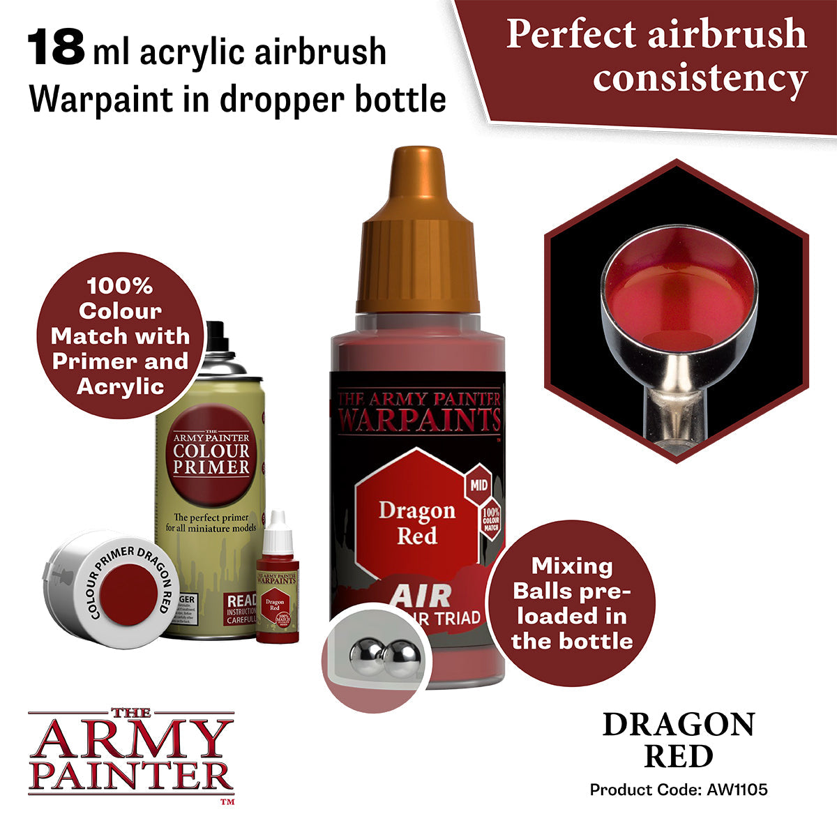 the-army-painter-warpaints-air-dragon-red-peinture-a-rographe-rouge-18-ml image 2
