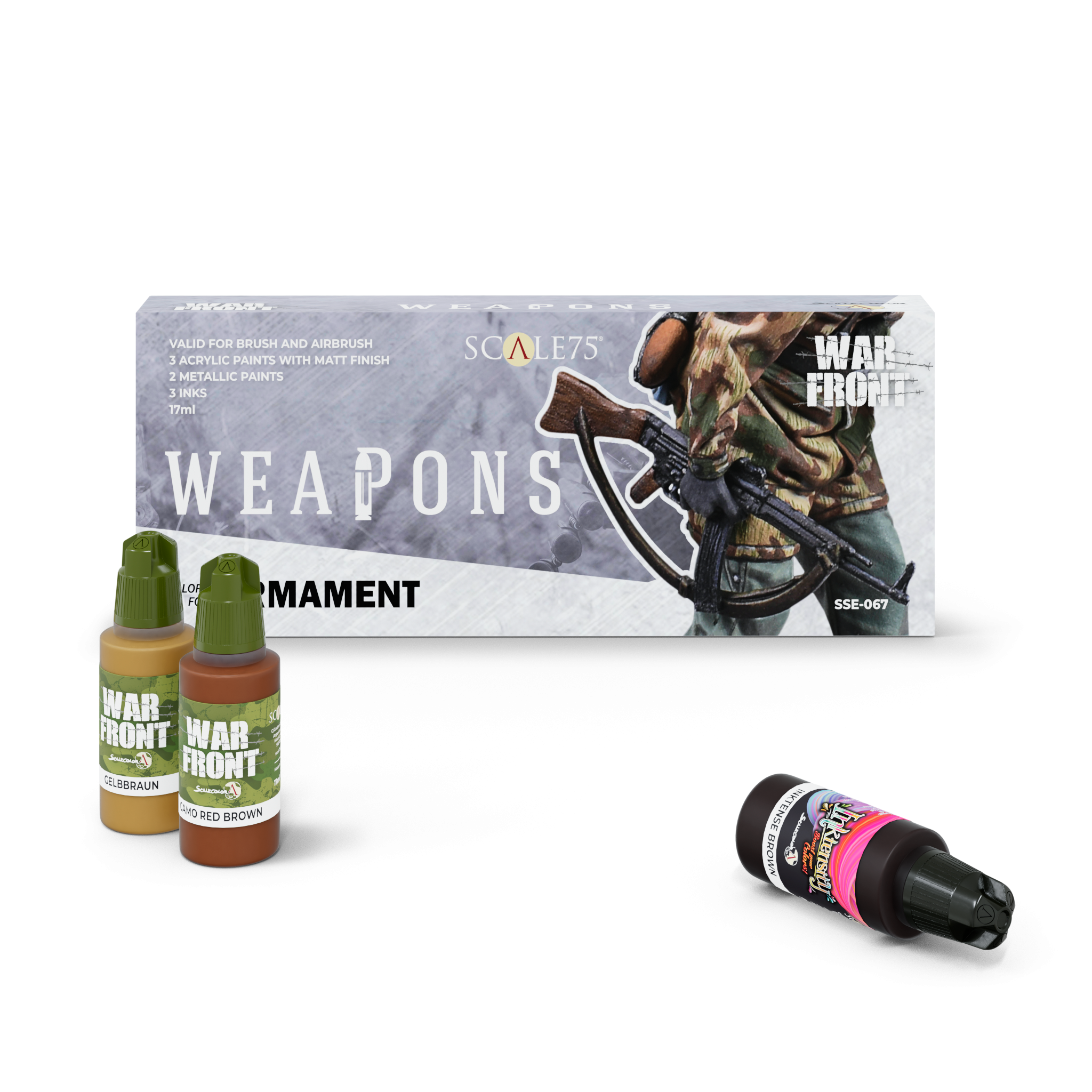 scale75-specials-sets-weapons-kit-peinture-armes-8-flacons image 1