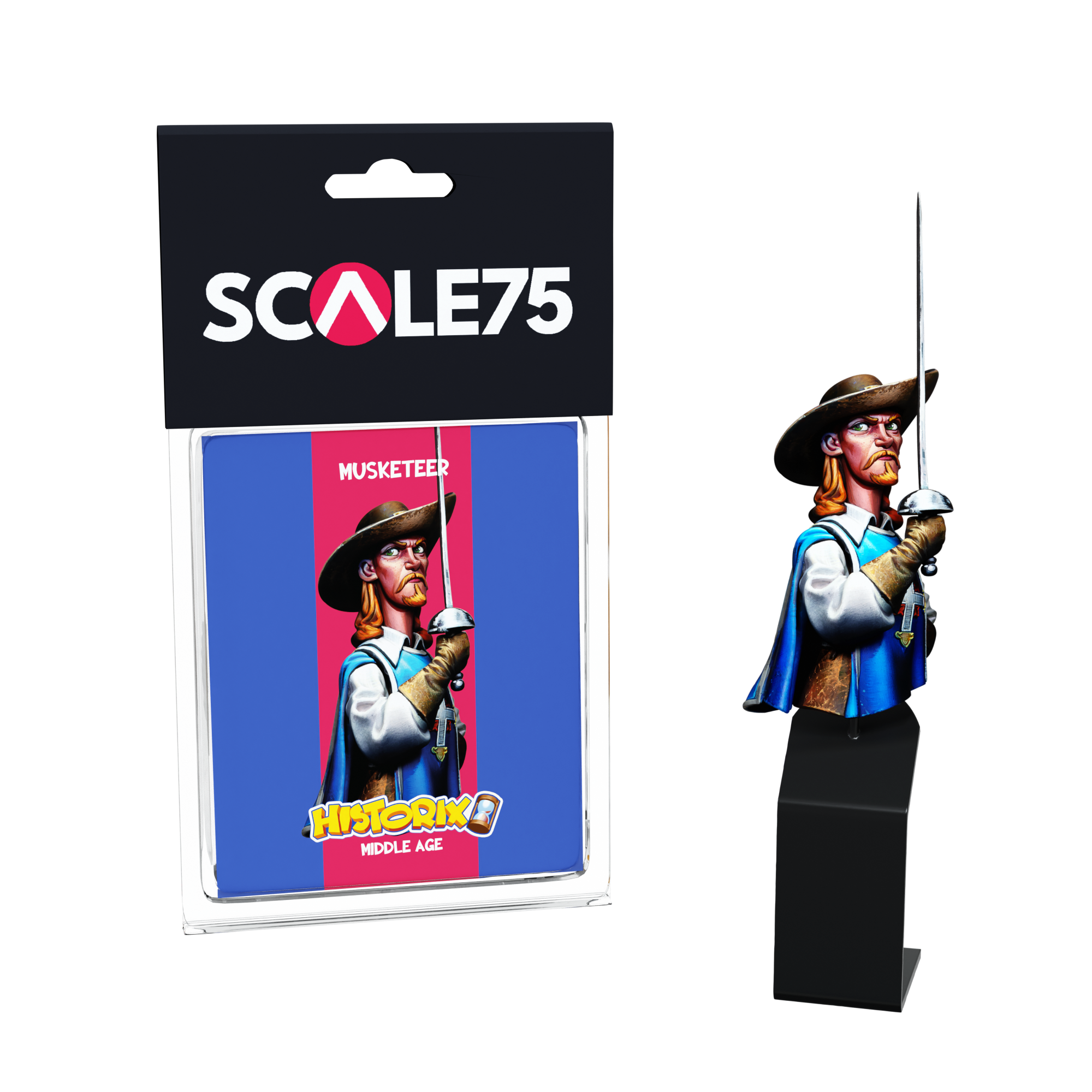 scale75-characters-musketeer-buste-r-sine-1-12-mousquetaire-non-peint image 1
