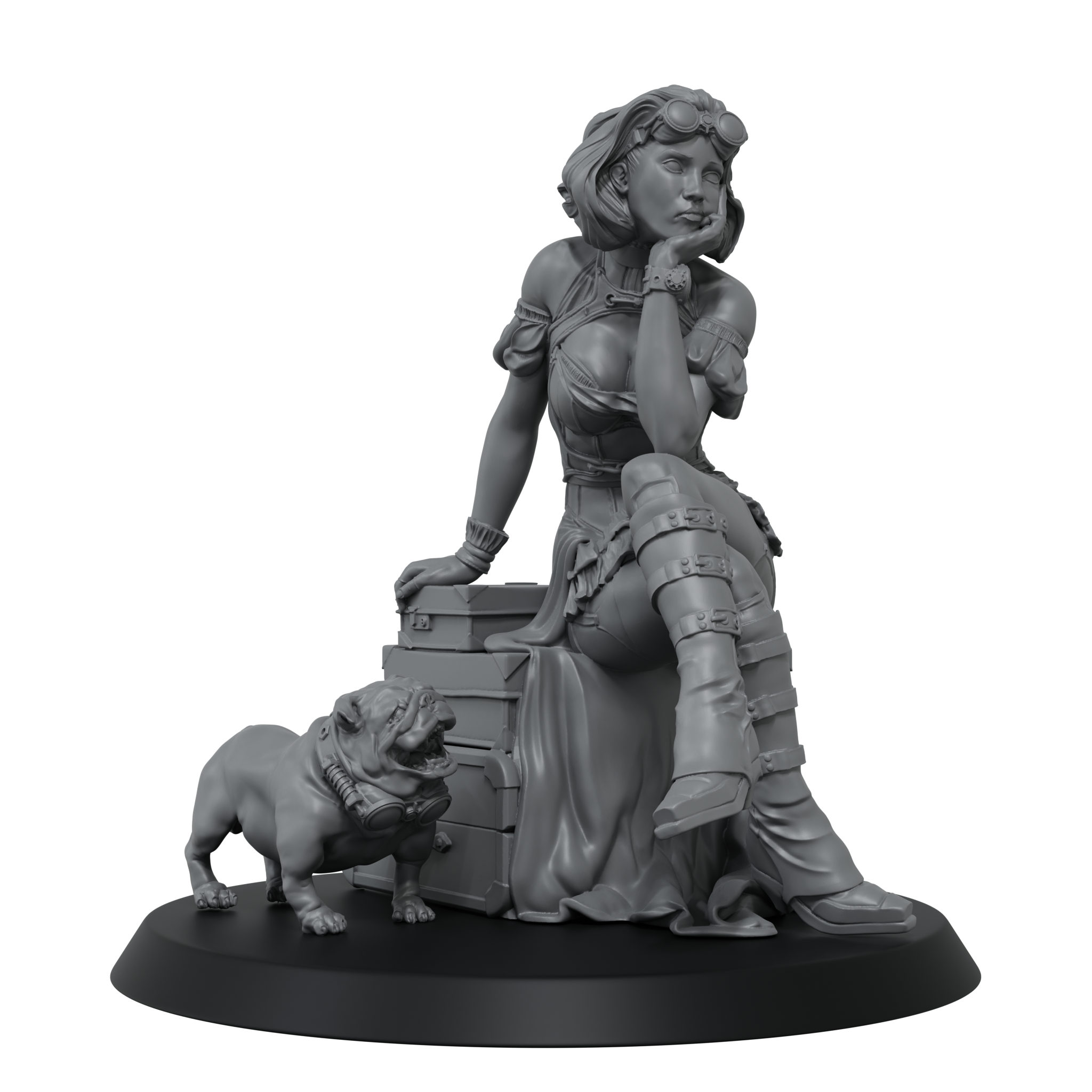 scale75-steampunk-daisy-reed-figurine-35mm-non-peinte image 3