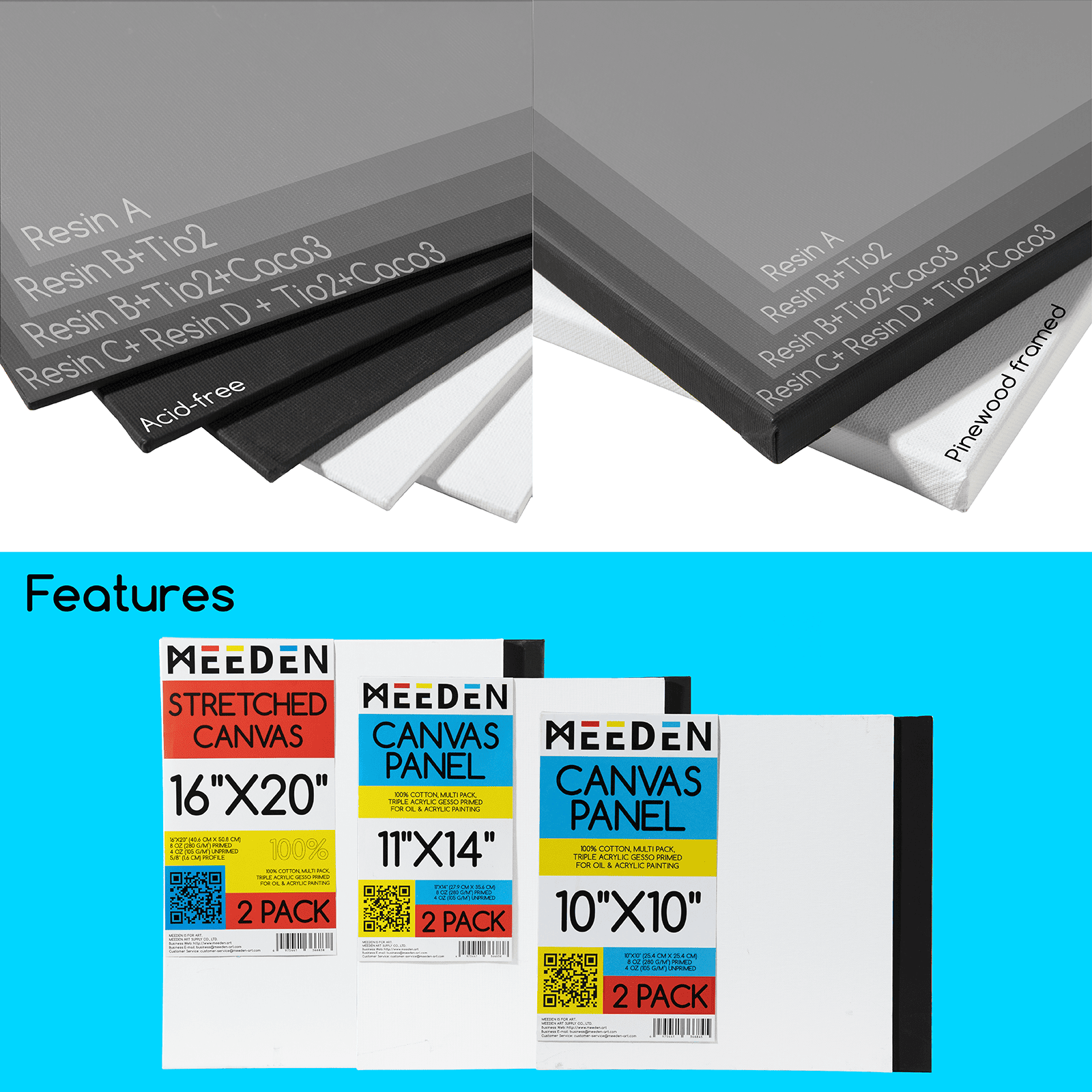 meeden-deluxe-coffret-peinture-141-pi-ces-chevalet-complet image 6