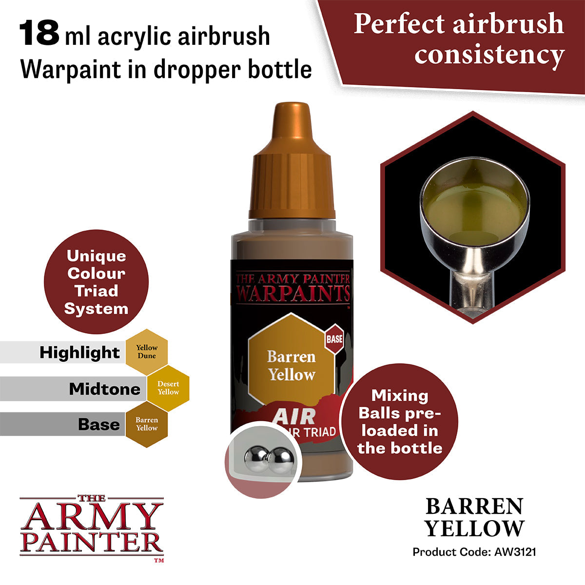 the-army-painter-warpaints-air-barren-yellow-peinture-a-rographe-18ml image 2