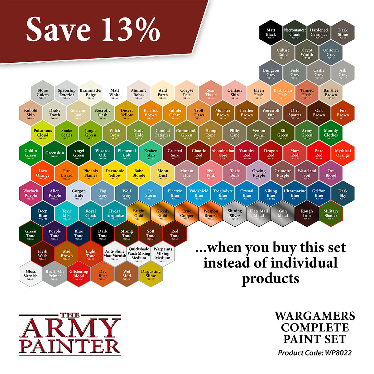 the-army-painter-warpaints-complete-paint-set-coffret-124-couleurs image 2