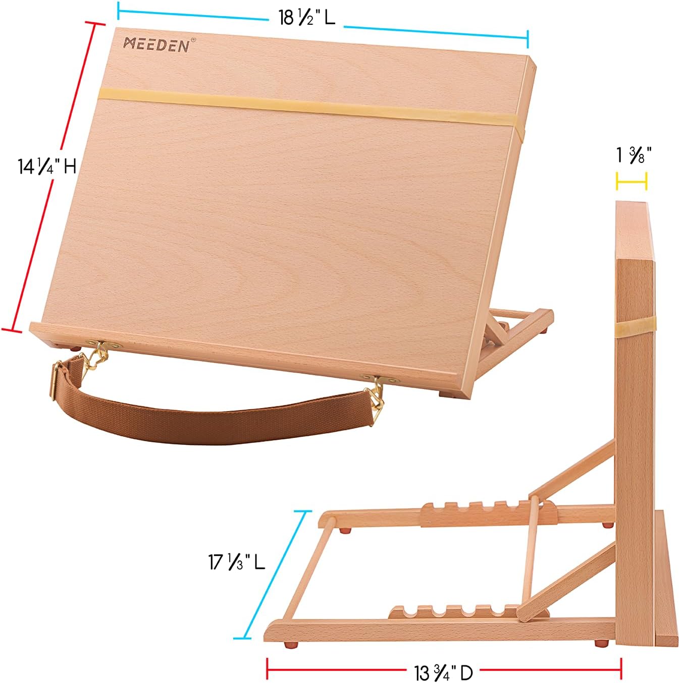 meeden-hj-a3-planche-dessin-bois-h-tre-inclinable-a3-naturel image 5