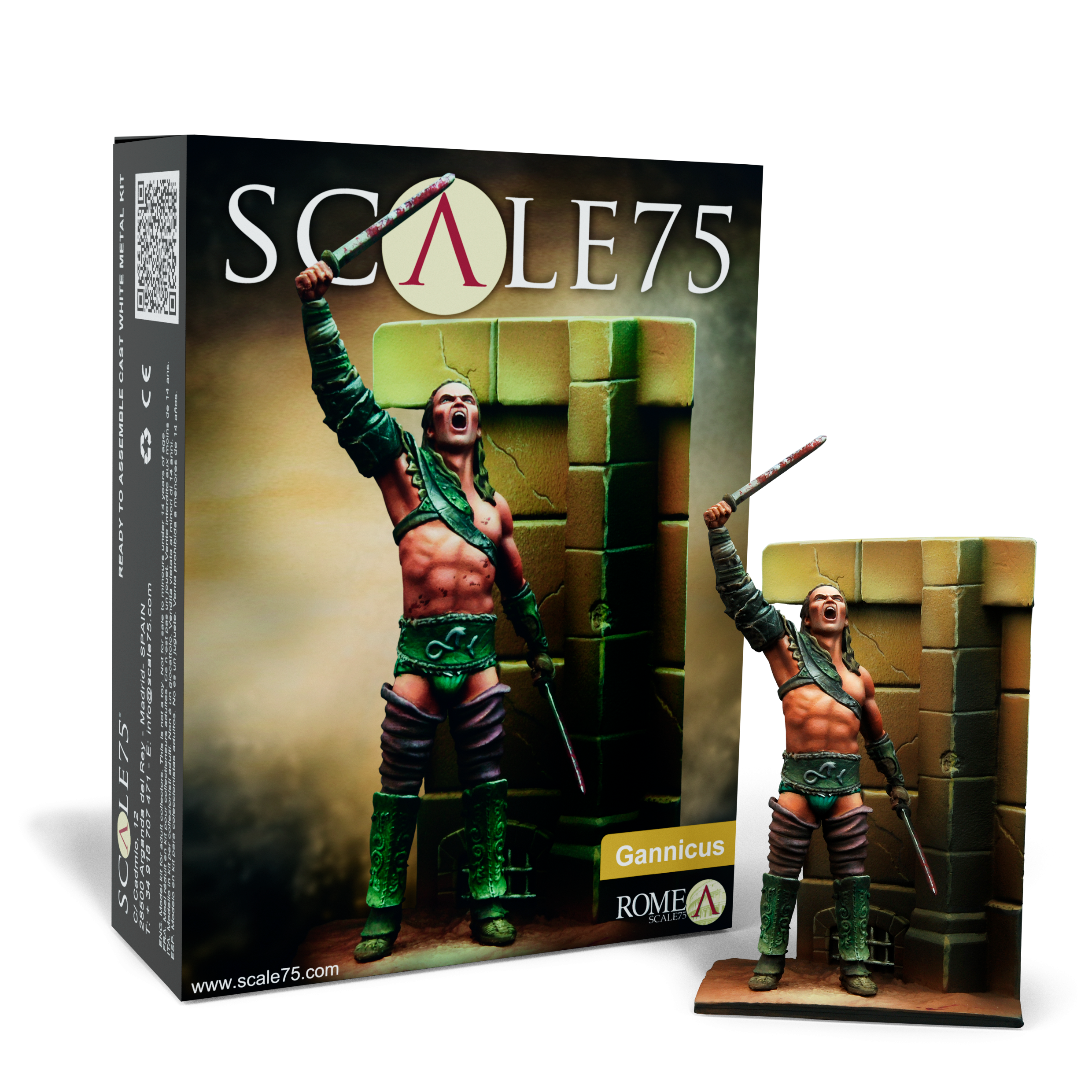scale75-rome-gannicus-figurine-r-sine-peindre-gladiateur image 2