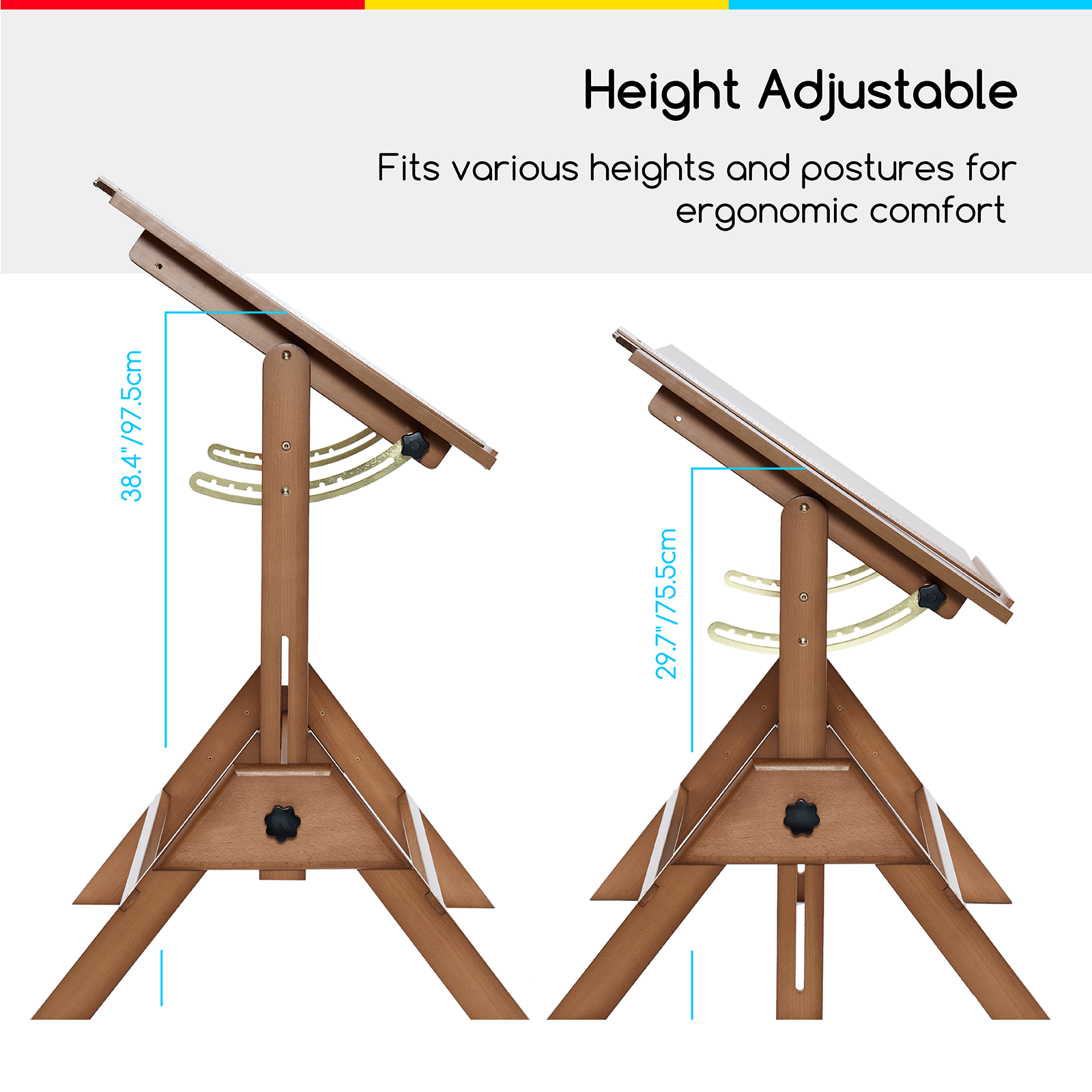 meeden-xsz-2-table-dessin-bois-noyer-tabouret-r-glable image 6