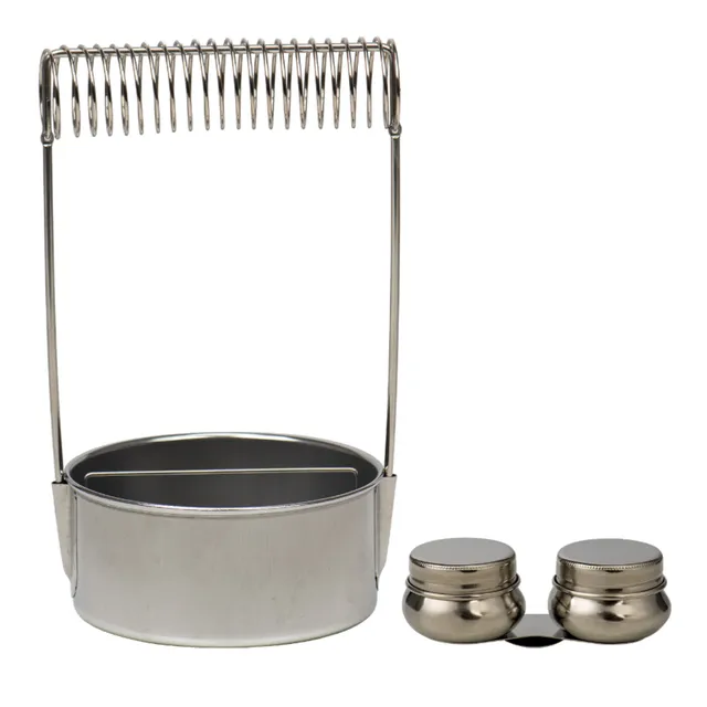 meeden-brush-cleaners-nettoyeur-pinceaux-inox-double-godet image 1