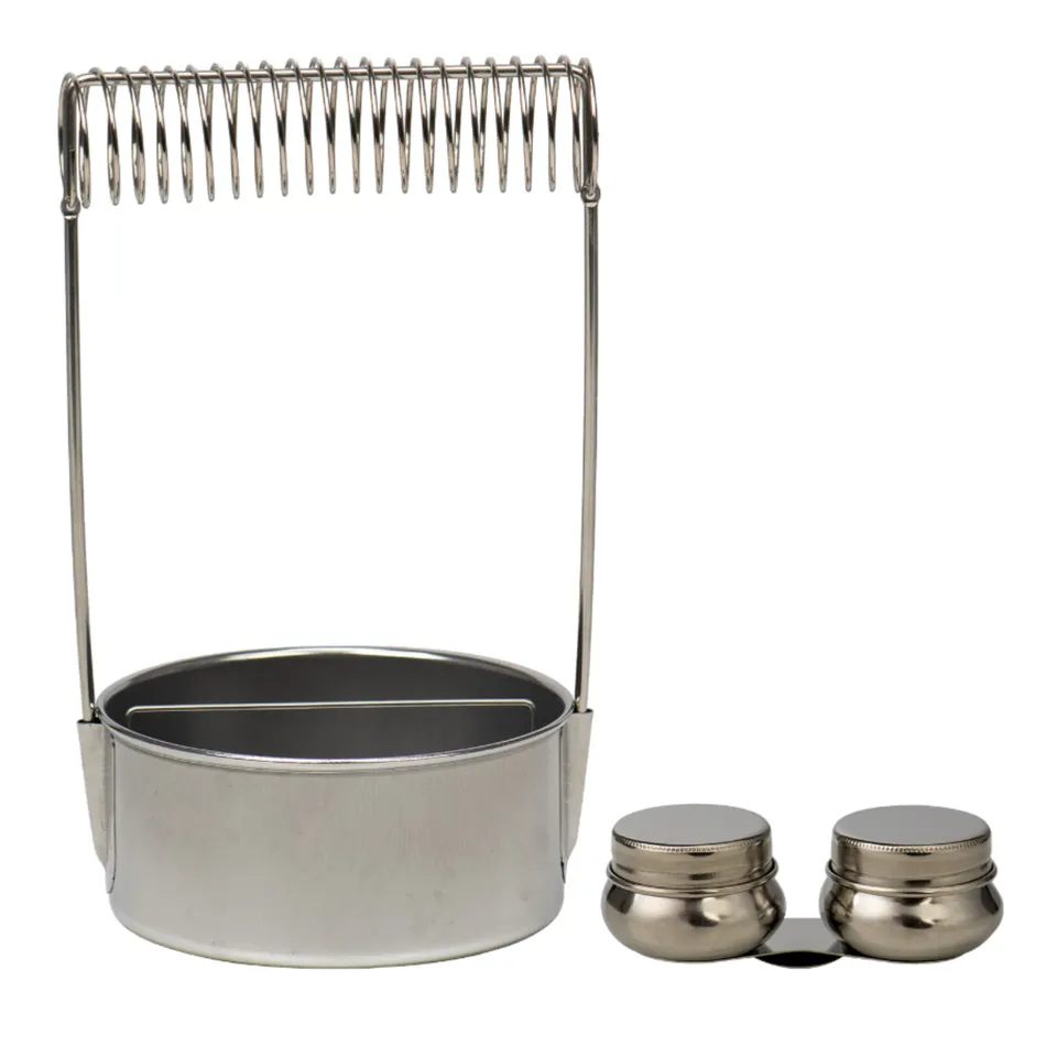 meeden-brush-cleaners-nettoyeur-pinceaux-inox-double-godet image 1